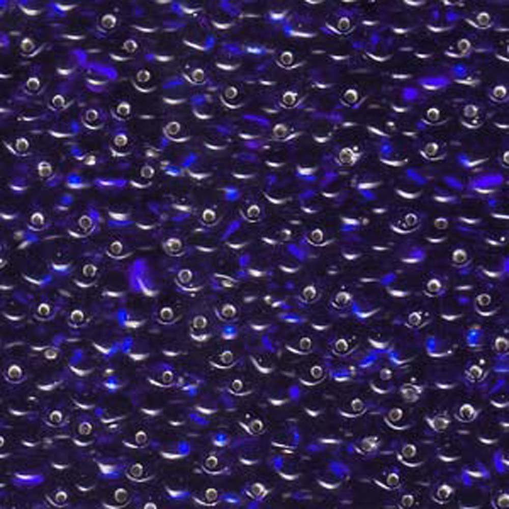Cobalt Blue Silver Lined Miyuki 3.4mm Fringe Seed Bead Glass Tear Drops 25 Gram