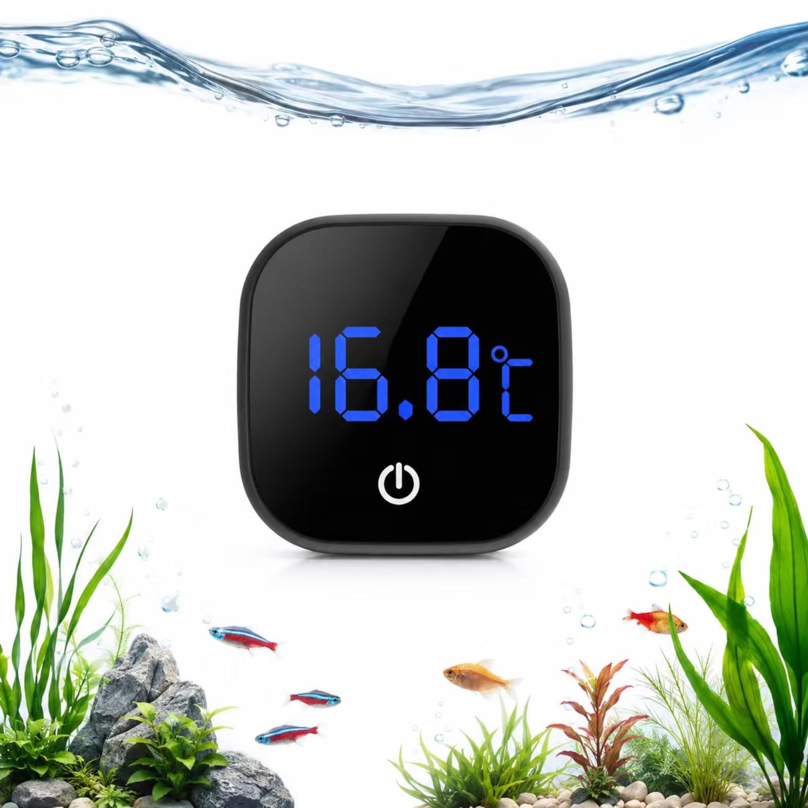 Fish Tank Thermometer & Digital Aquarium Thermometer with LED Display