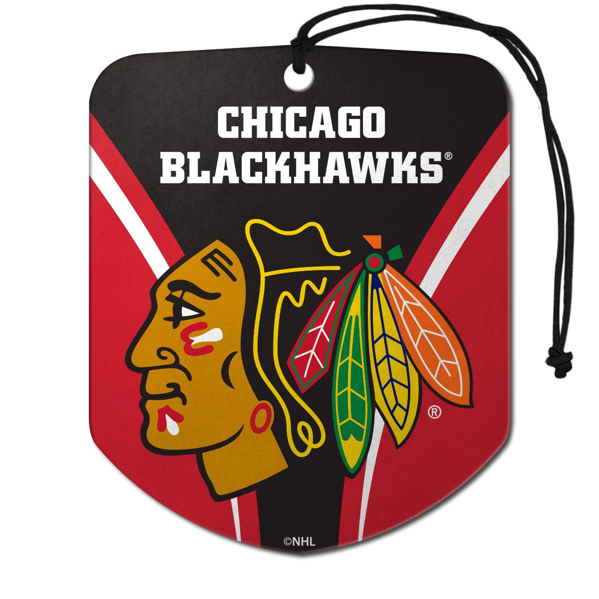 FANMATS NHL - Chicago Blackhawks Air Freshener 2-pk 2.75” x 3.5” - 