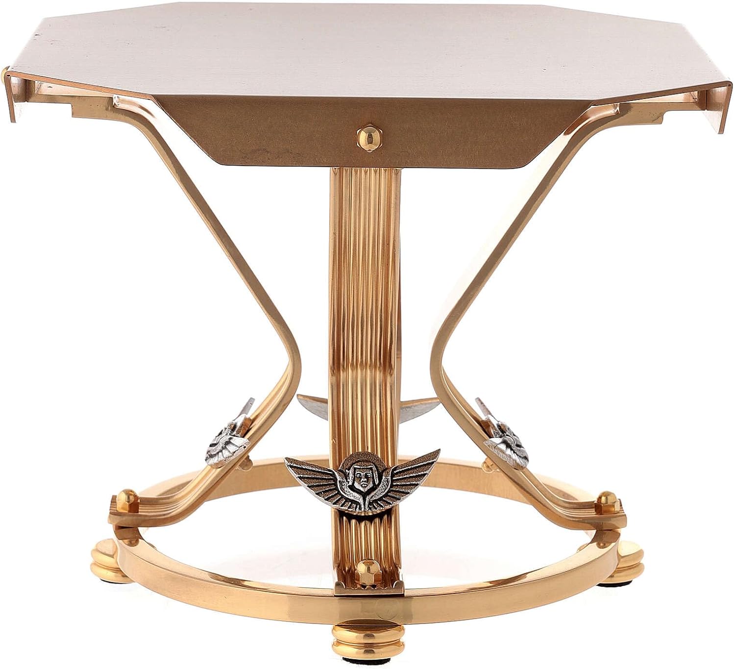 Hoctagonal Golden Monstrance Stand