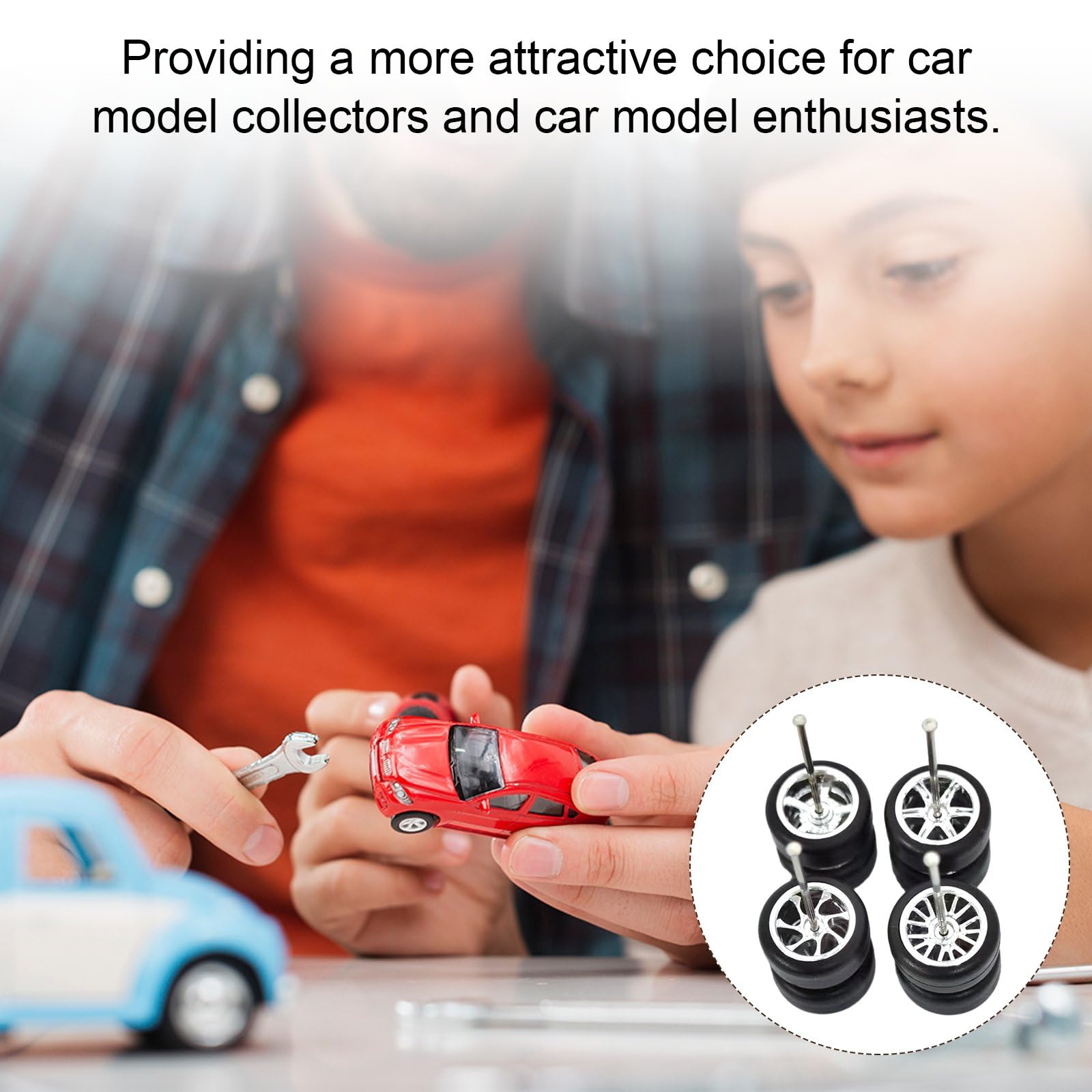 Pneu en Caoutchouc pour Voiture Électrique pour Enfants, Roues Pneumatiques 1.0Cm 8 Pouces