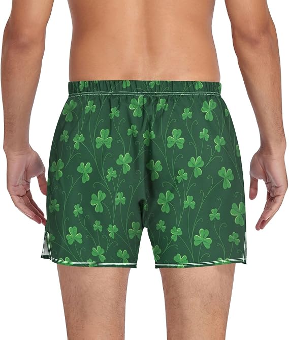 Men's Boxer Shorts Cotton Loose Underwear with Button Fly