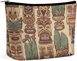 Vintage Aloha Tiki Toiletry Bag Portable Larg...