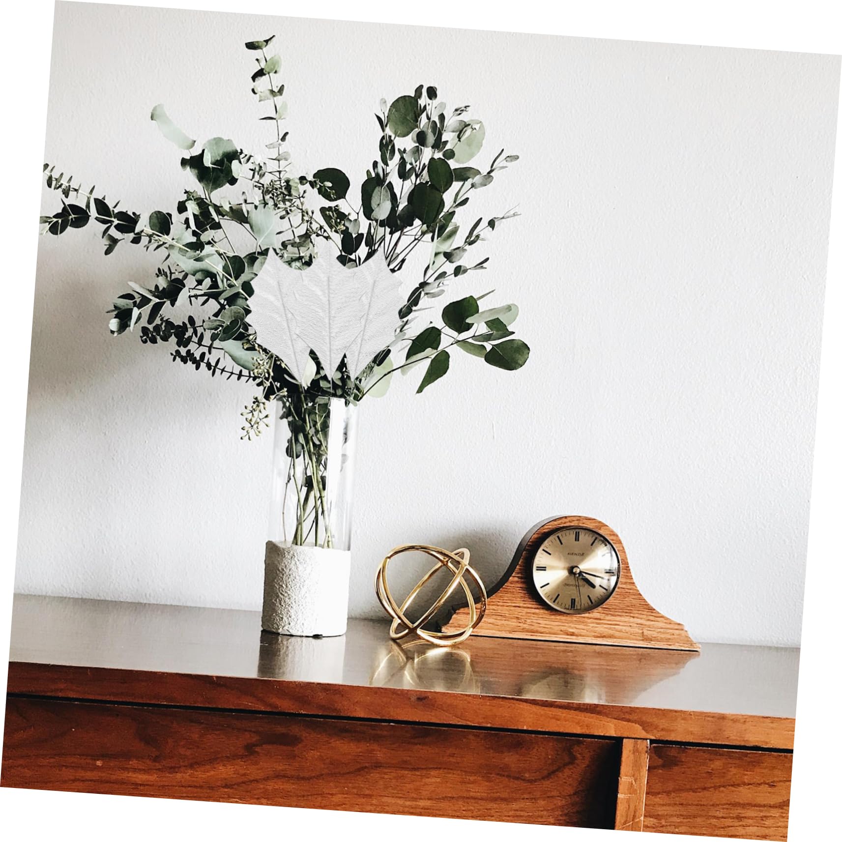 TOPBATHY 3pezzi Decorazioni Finto Foglie Artificiale Per Matrimonio Piante Decorative Per Casa Atmosfera Calda e Accogliente Materiale Di Qualità Per Uso Duraturo Stile Elegante e