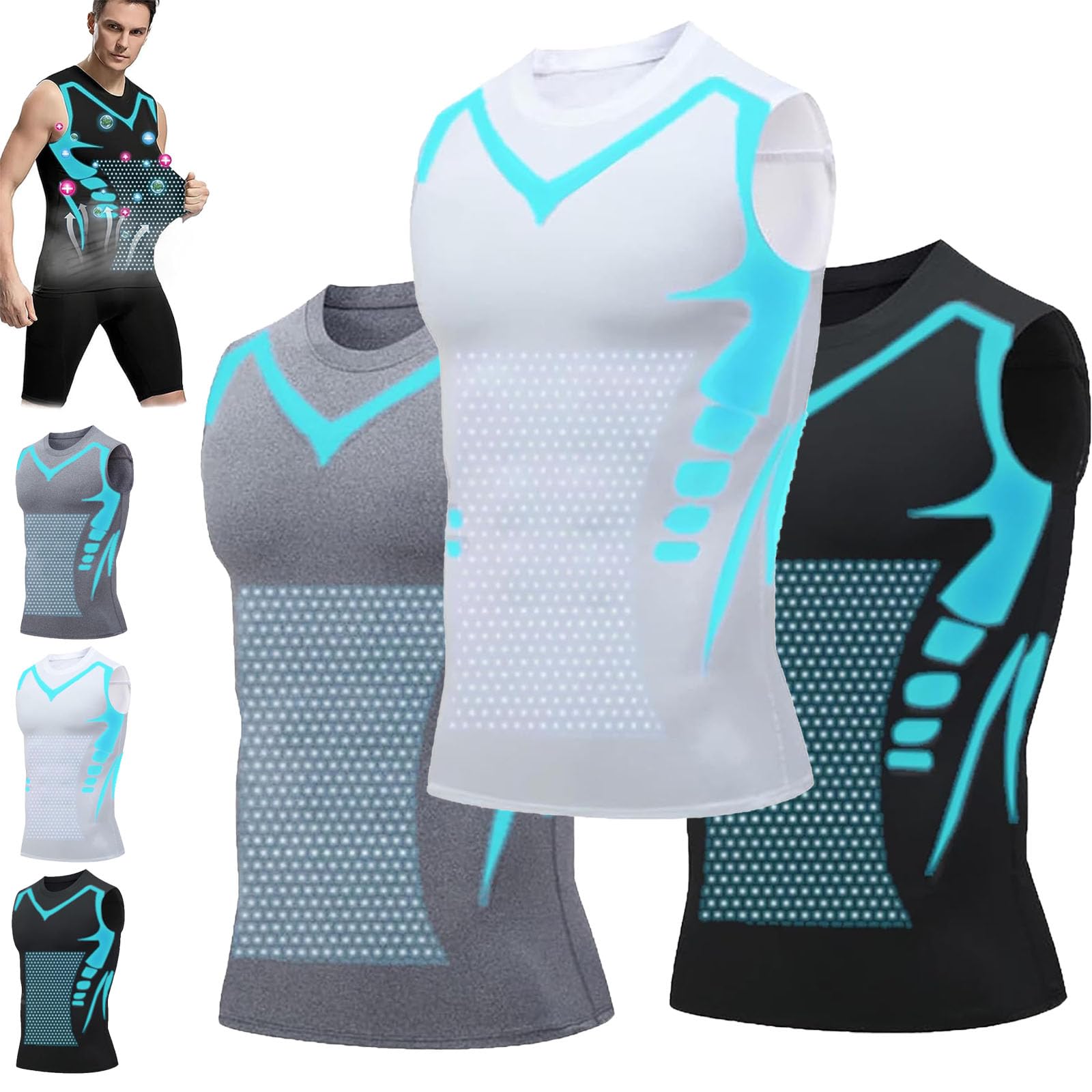 Aktivheld Abnehmweste, Vitalvest Abnehmweste, Vitalvest Slimming Vest, 2024 New Version Ionic Shaping Vest For Men