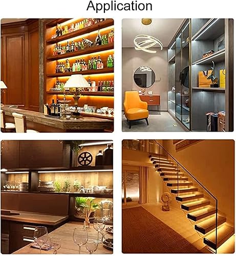 Miniatura 5 de Kit de conector de tira de luz LED COB, 2 pines de 0.394 in de ancho, tira de doble cabeza a tira de extensión, conector de tira de luz LED