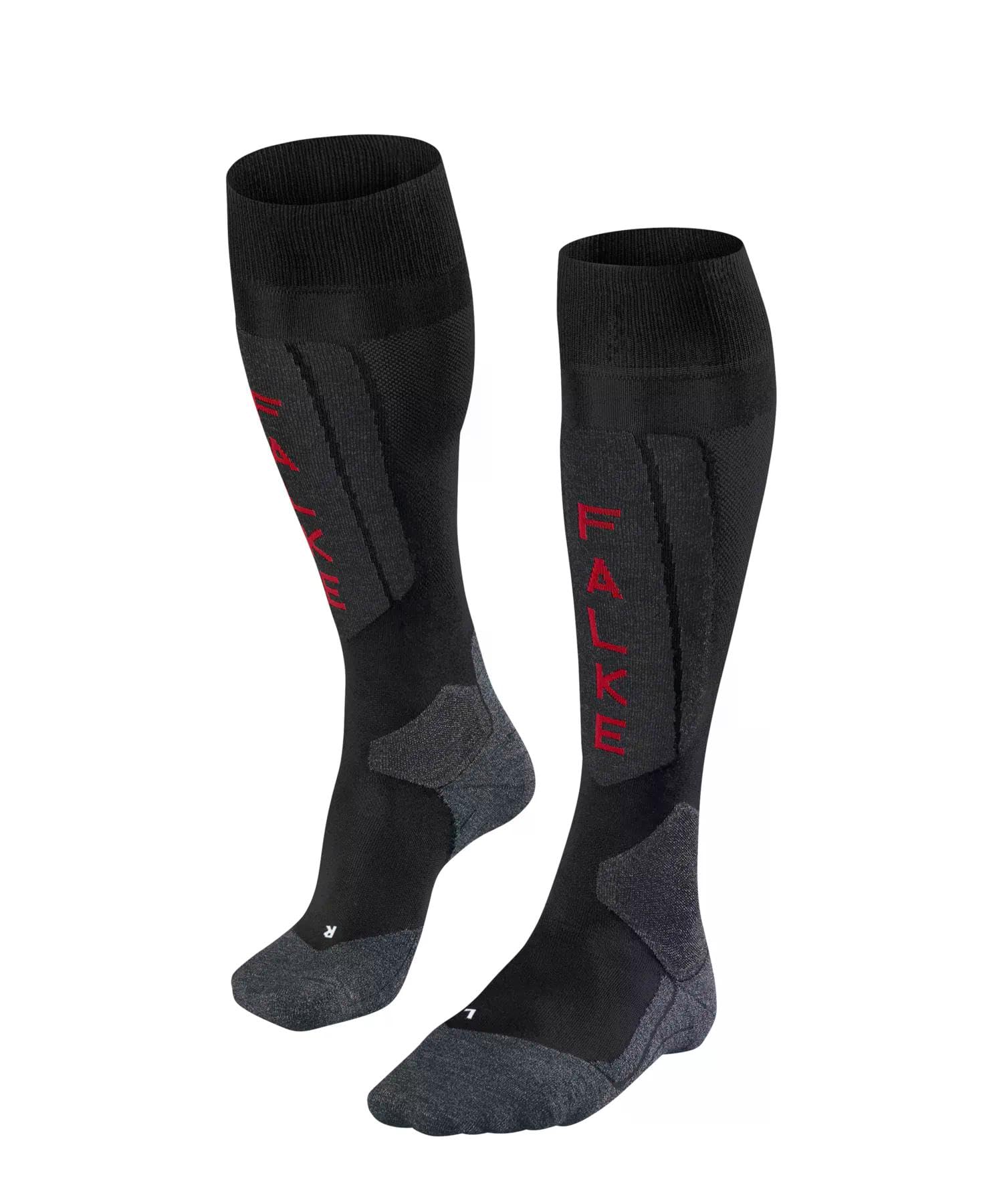 FALKE femme SK5 chaussettes de ski rembourrage ultraléger fines idéales pour la compétition respirantes séchage rapide régulation climatique anti-odeur soie fil fonctionnel 1 paire