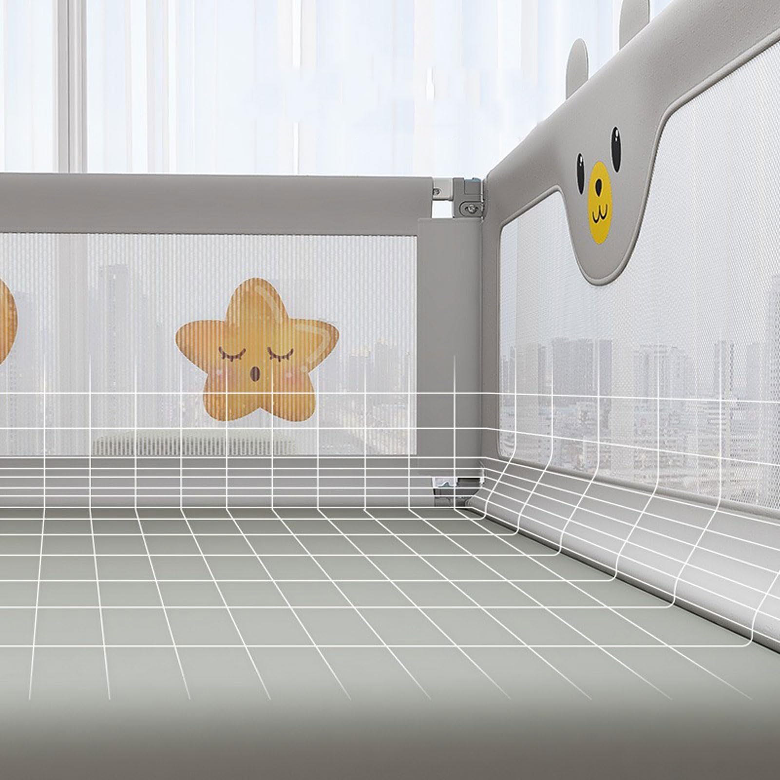 Bed Rail Lingusta s For Toddlers, Height Adjustable Baby Guard