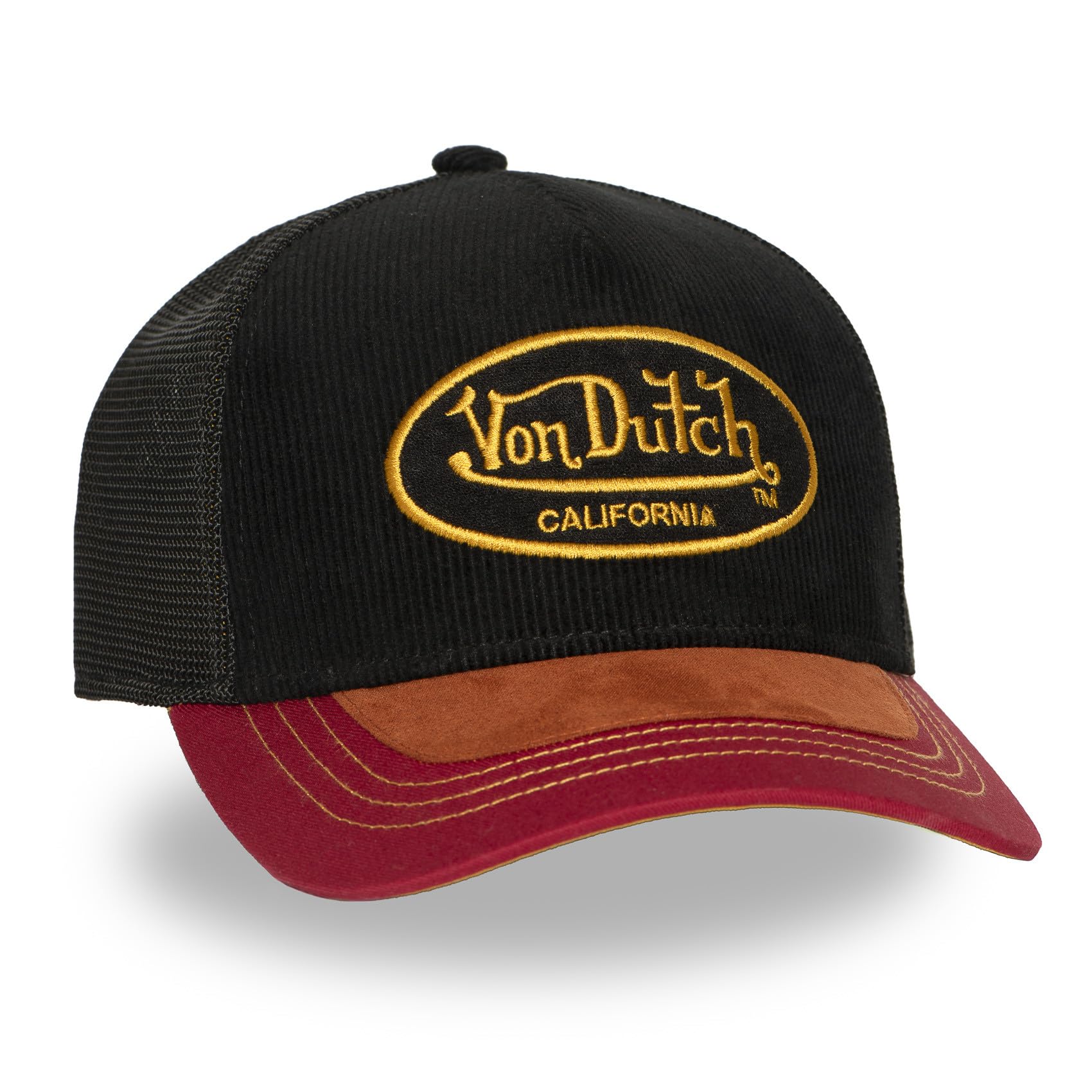 Von Dutch Czapka męska i damska z daszkiem, regulowana czapka typu Snapback Trucker