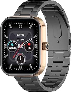 Titan Mirage Premium Fashion Smartwatch|1.96" AMOLED Display with AOD|800 Nits Brightness|410 * 502 Pixel Resolution|Functional Crown|SingleSync BT Ca...