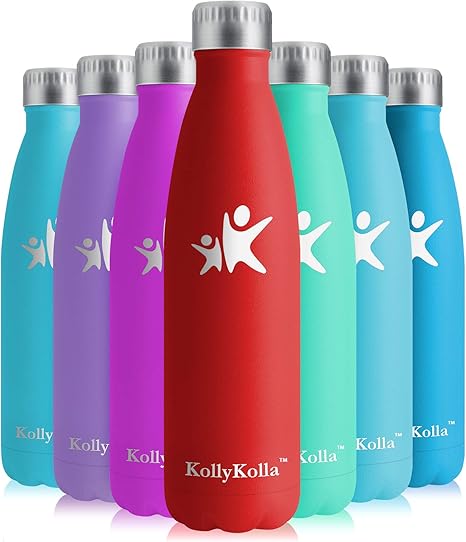 Amazon Kollykolla 真空断熱ステンレススチール水筒 350ml 500ml 650ml 750ml 二重壁のコーラボトル形状 金属製の繰り返し使えるステンレスボトル キッズ向け 保温保冷 スポーツ 旅行 アウトドア用 水筒 マグボトル オンライン通販