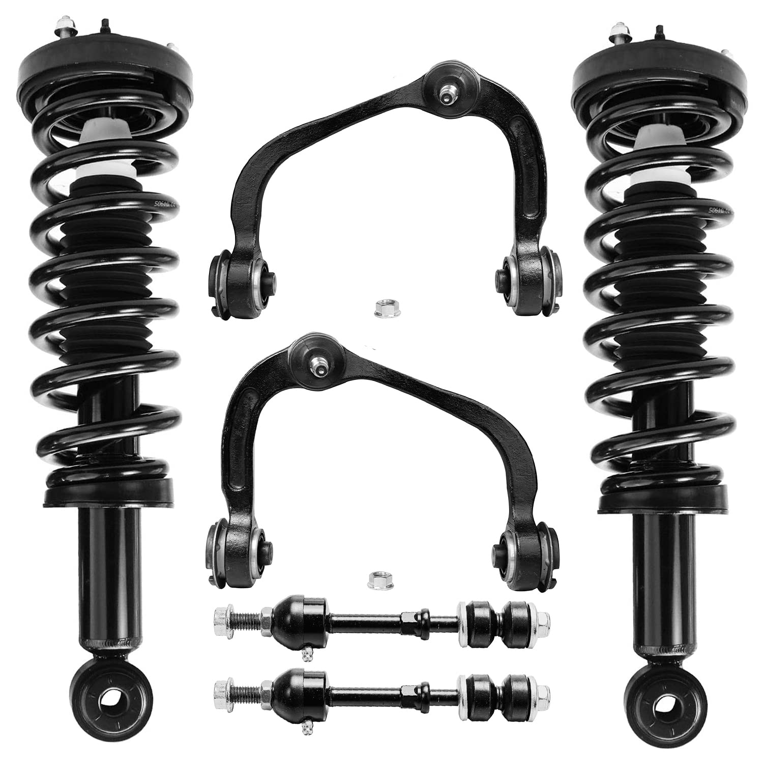 Detroit Axle - 2WD 6pc Front End Suspension Kit for 2005-2008 Ford F-150