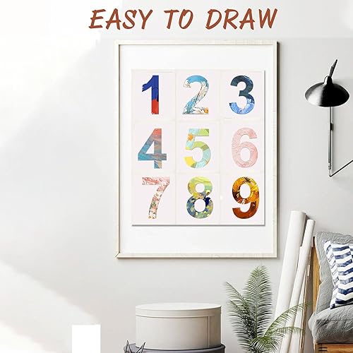 Miniatura 6 de 5ARTH Número 8 de madera de 17 pulgadas, números de madera sin terminar en blanco para decoración de paredes, fiesta de cumpleaños, decoración de