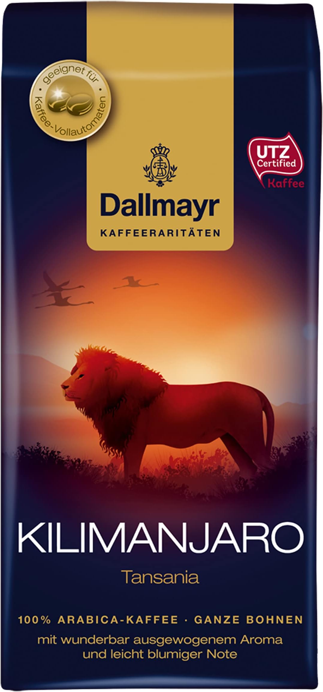 Dallmayr Kilimanjaro, whole Coffee Beans 6 x 250g