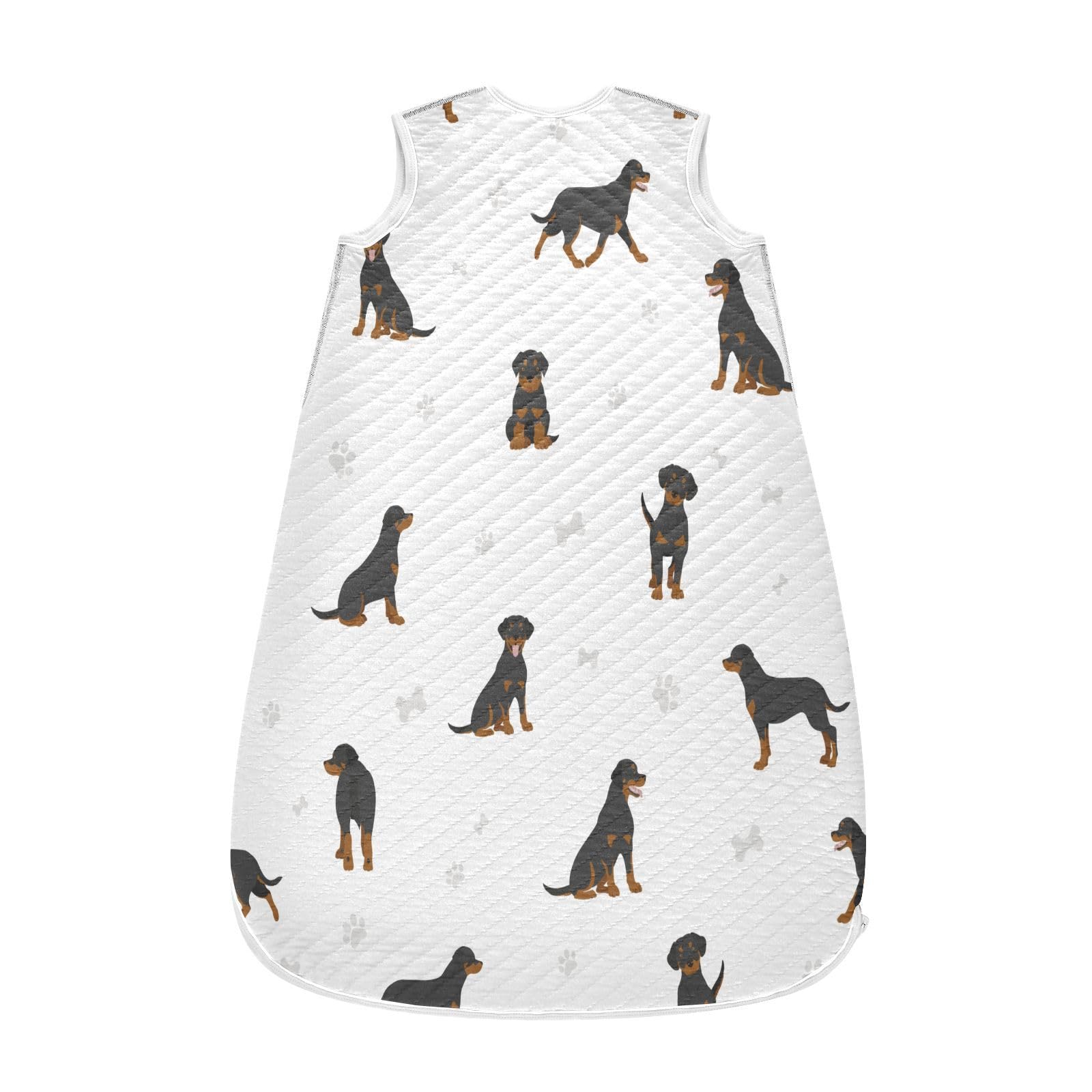 vvfelixl Unisex Rottweiler Dog Baby Sleeping Bag,Baby Wearable Blanket,Babies Sleep Sack,Sleep Suit for Toddler Infant Newborn 0-6 Months