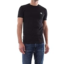 Calvin Klein Uomo T-Shirt Maniche Corte CK Essential Slim Fit, Nero (CK Black), L