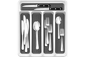 24-Piece Silverware Set with Holder