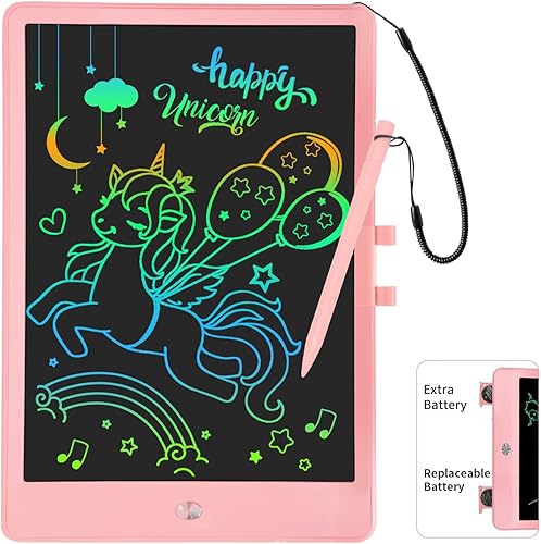 Miniatura 7 de PYTTUR Tableta de escritura LCD de 9 pulgadas para niños, almohadilla de dibujo borrable para niños, reutilizable, colorido, tablero electrónico de