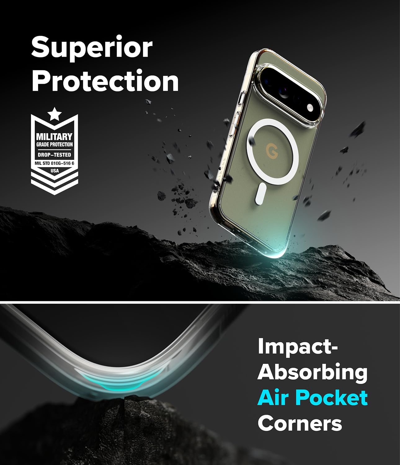 Ringke Funda y Protector Pantalla para Pixel 11 Pro XL [Fusion Magnetic]