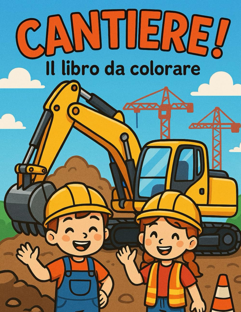 CANTIERE! – Il libro da colorare: Scopri il cantiere con matite e colori