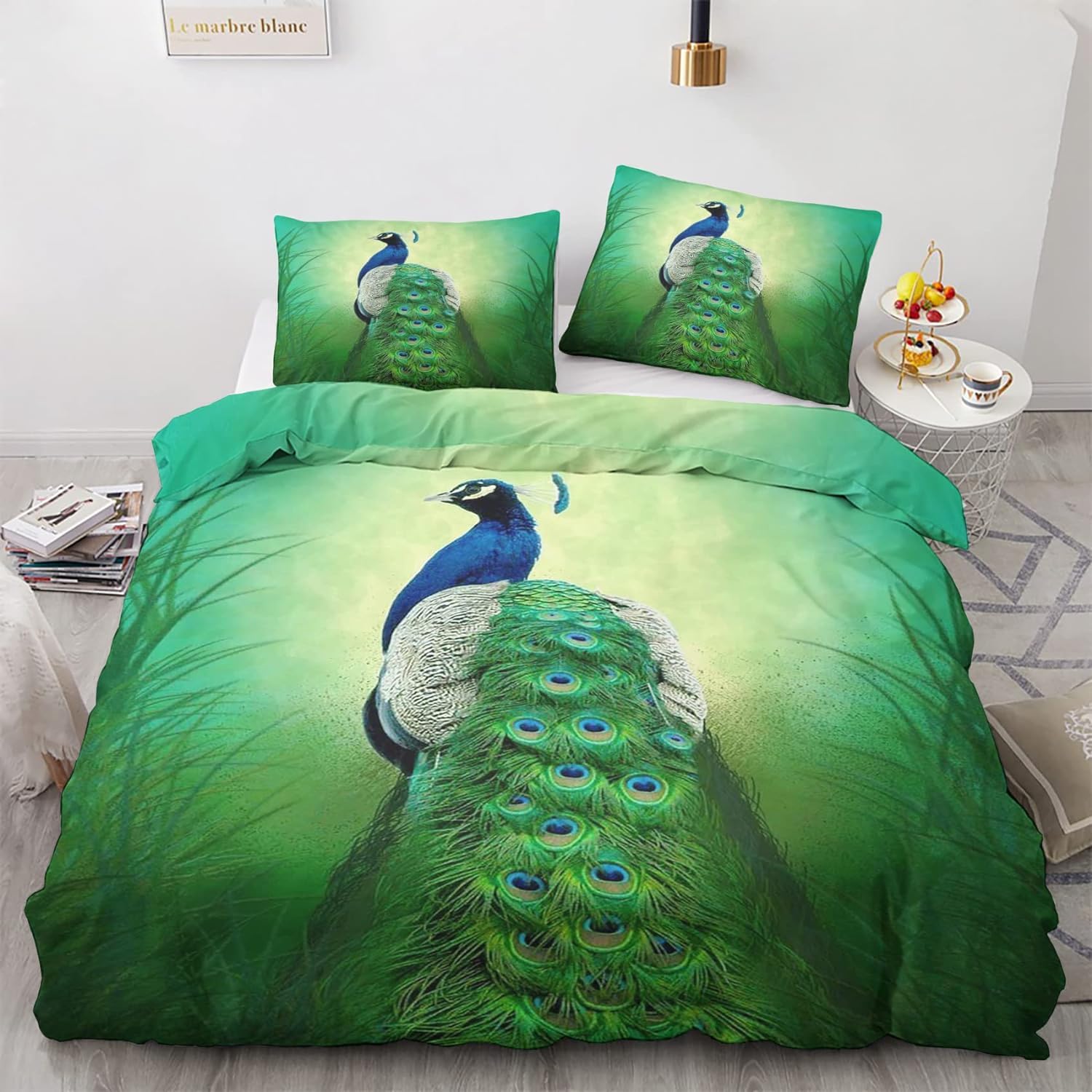 Parure de lit style chinois 220x240 pour une chambre parentale zen et élégante