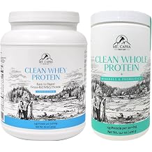 Mt. Capra Clean Whey Protein Unsweetened and Clean Whole Protein + Minerals & Probiotics