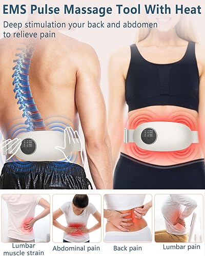 Miniatura 2 de Almohadilla térmica para dolor de espalda, masajeador automático de espalda baja con calor, masajeador de espalda calentado para máquina de dolor de