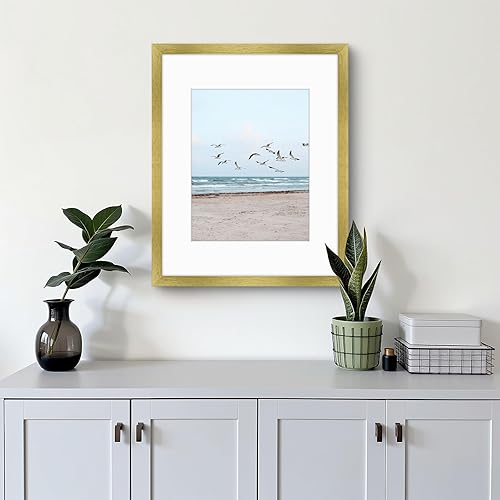 Vista 283 de Frametory, Los marcos de 16 x 20 pulgadas muestran imágenes de 11 x 14 pulgadas con paspartú o fotos de 16 x 20 pulgadas sin paspartú, vidrio Plata