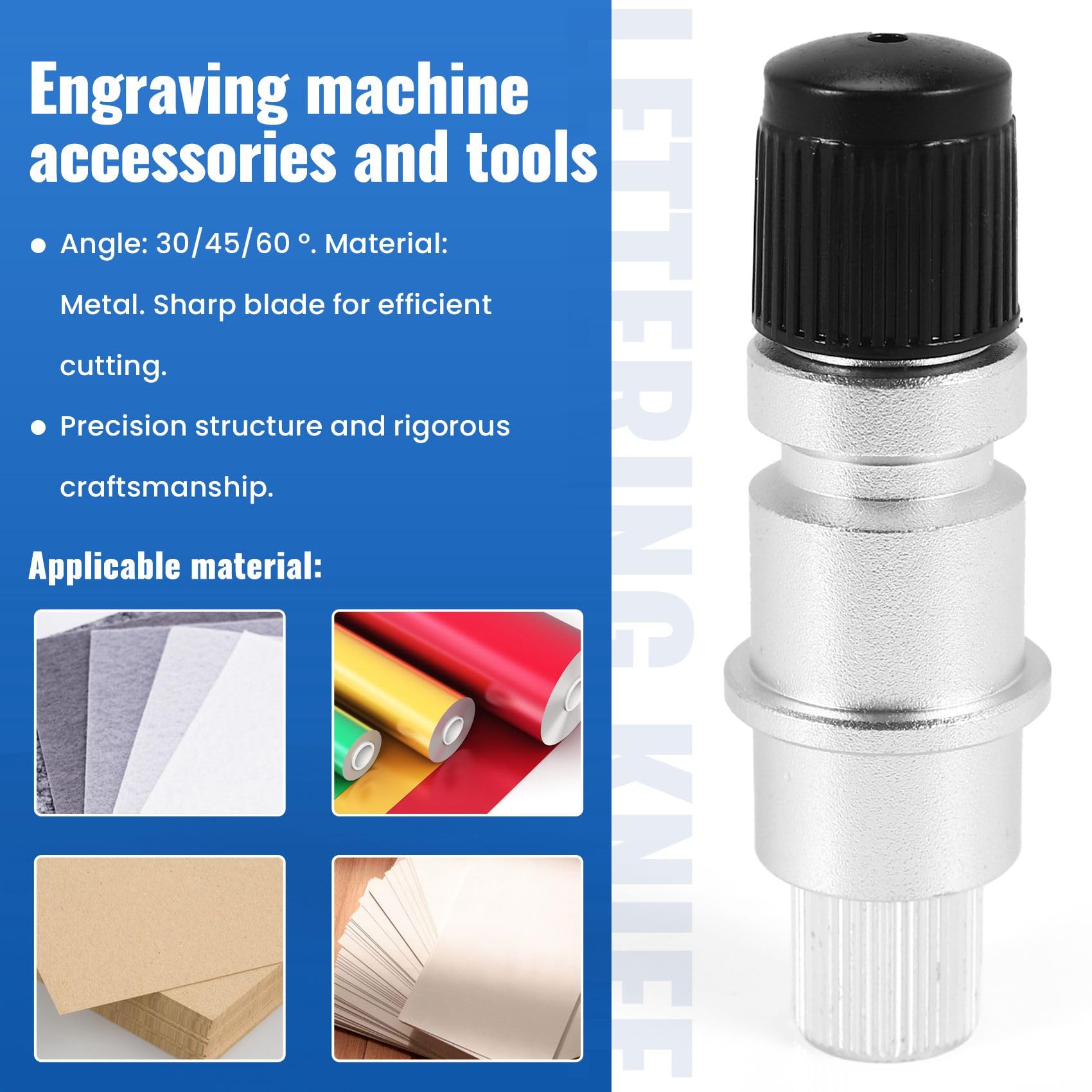 Srutueo 16Pcs 30/45/60 Degree Graphtec Cb15 Cb15U Vinyl Cutter Blade+Graphtec Cb15 Cb15U Blade Holder