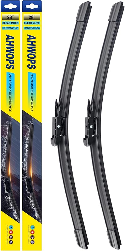 Palhetas do limpador de para-brisa AHWOPS para Toyota Avalon 2005-2012 e Ford Taurus 2011-2018 – 26 + 20 polegadas, 2 unidades