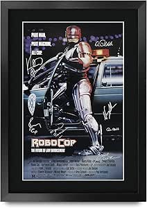 HWC Trading FR A4 Peter Weller RoboCop Geschenken Afgedrukt Gesigneerde Handtekening Foto Voor Film Memorabilia Fans - A4 Framed