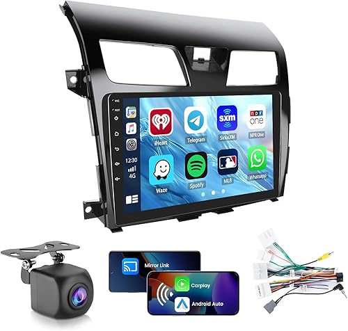 Roinvou Estéreo Android CarPlay 2+64G para Nissan Altima 2013-2015, CarPlay inalámbrico integrado con Android Auto, pantalla táctil de 10.1 pulgadas
