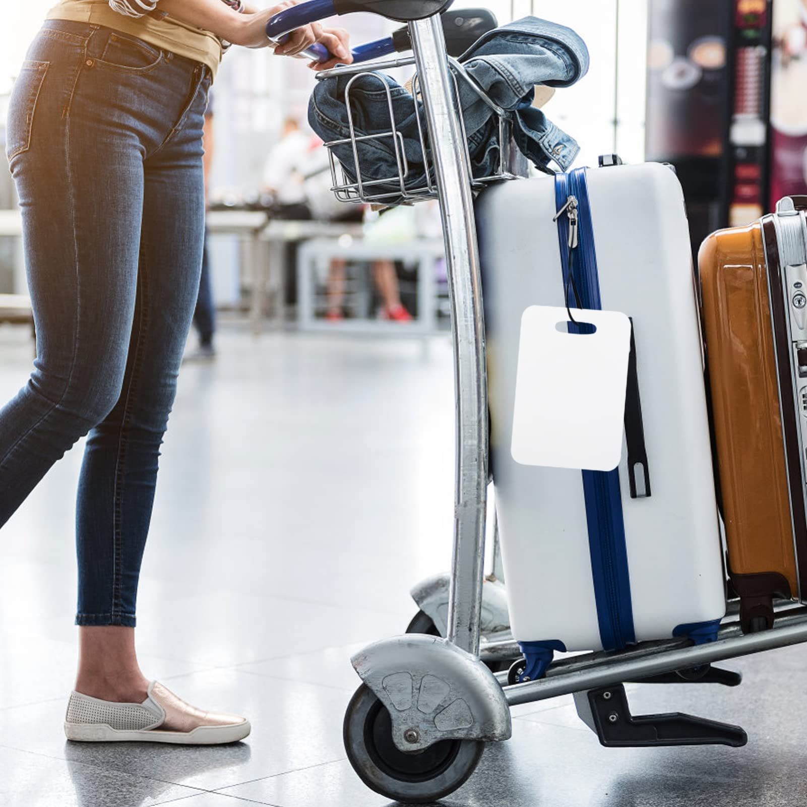 Ciieeo 10stücke Gepäckanhänger Zum Aufbügeln Leere Anhänger Für Taschen Und Rucksäcke Zum Selbermachen Von Namensschildern Für Reisen Und Kreuzfahrten