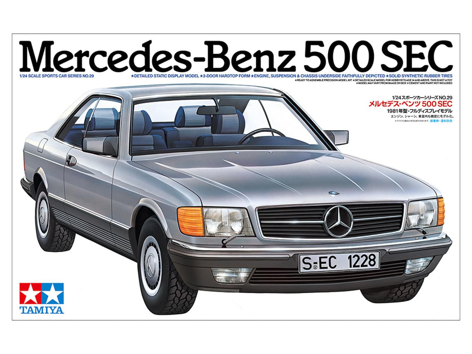 Tamiya 24029 1:24 Mercedes-Benz 500 Sec - modelismo, Kit plástico, Hobby, Manualidades, encolado, modelismo, maquetas, modelismo plástico