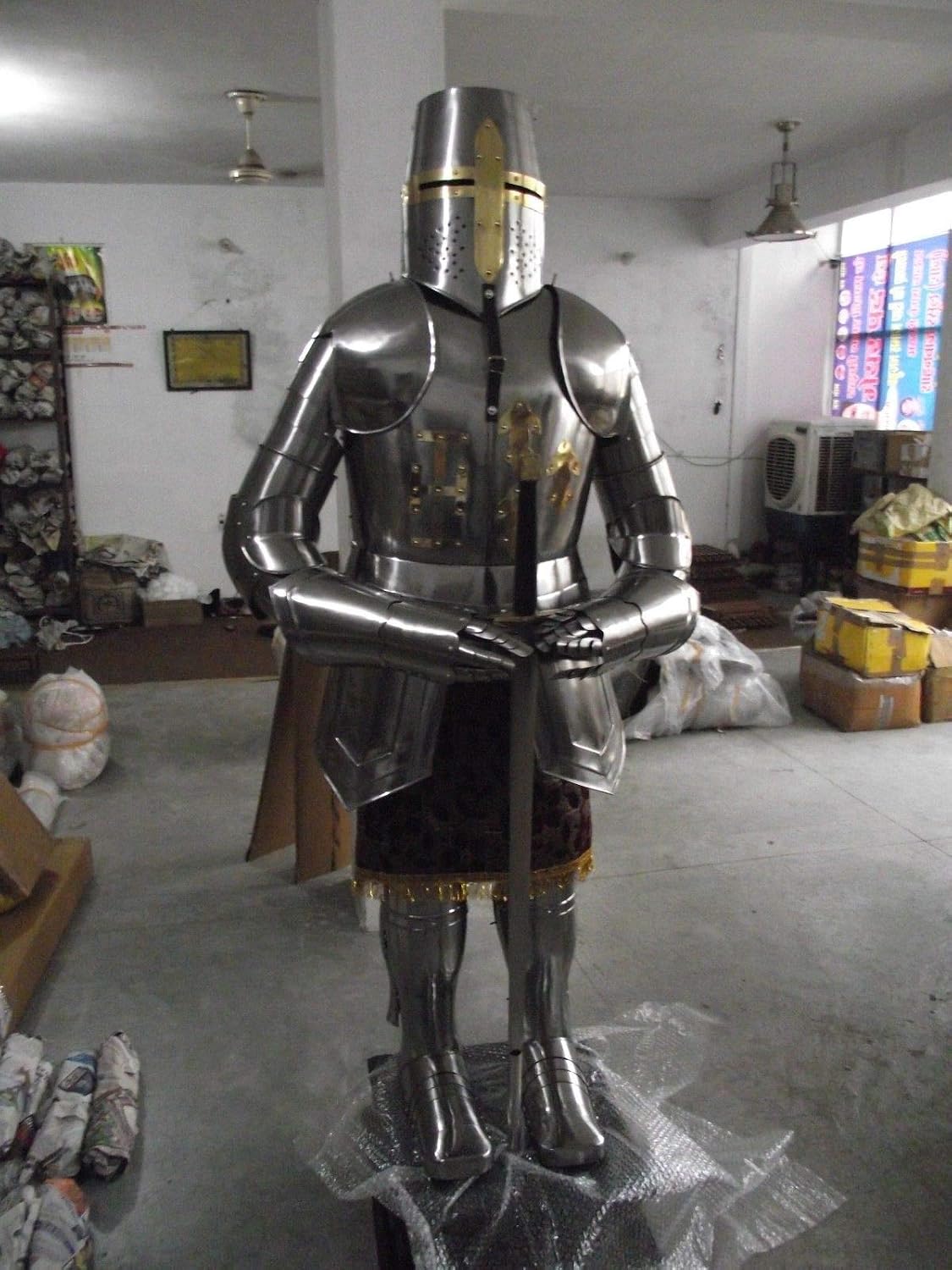 Full Body Armor Suit Medieval Knight Suit of Armor 15th Century Combat Sword