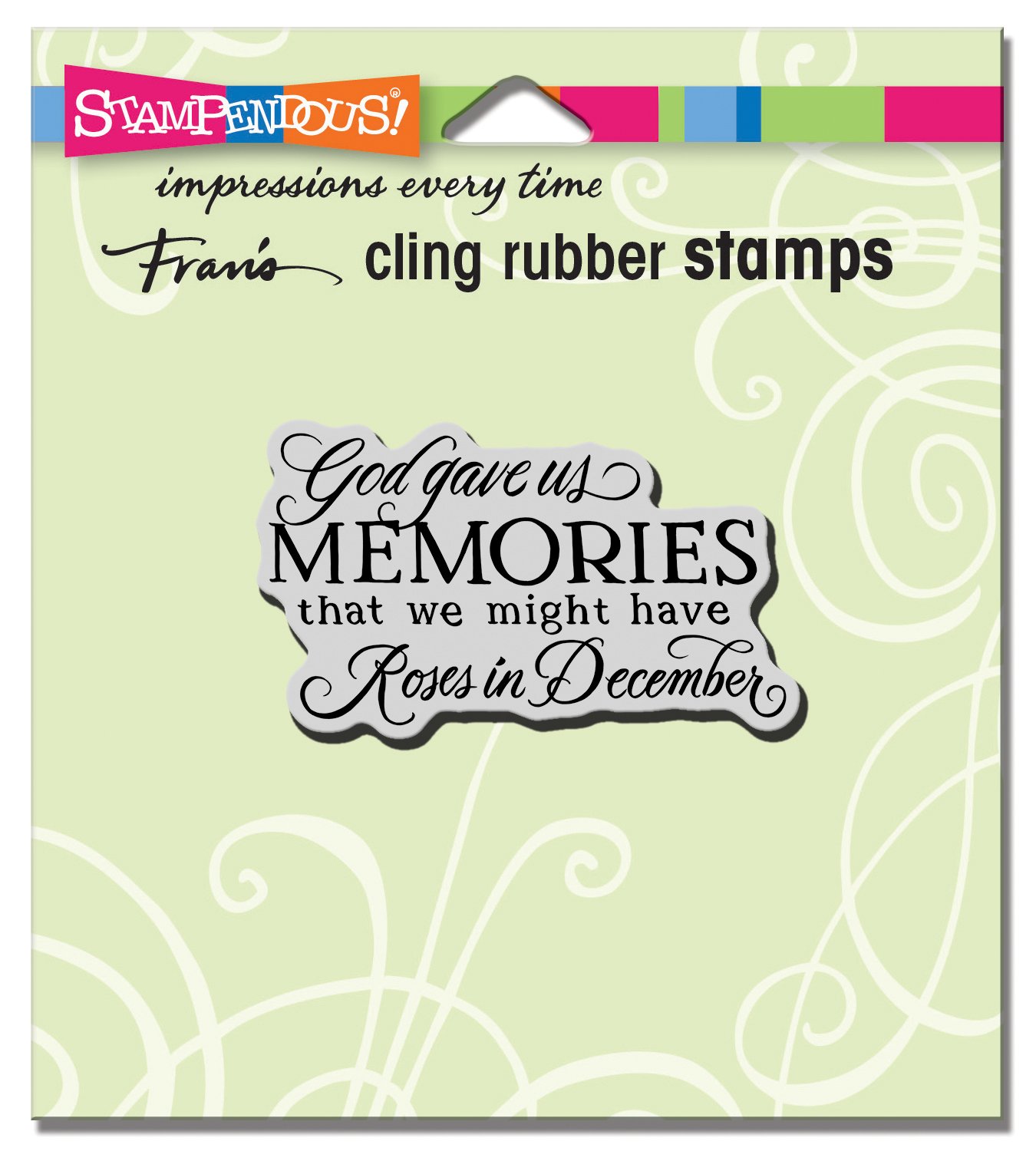 Stampendous Memories Cling Rubber Stamp, 1.75 X 2.5 X 0.5