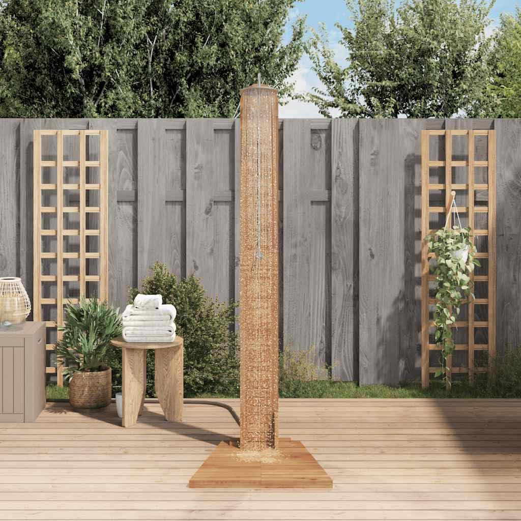 Genérico Ducha de jardín Madera Maciza de Teca 70x75x204 cm,Casa y jardín,Piscina y SPA,Accesorios para Piscinas y spa-44667