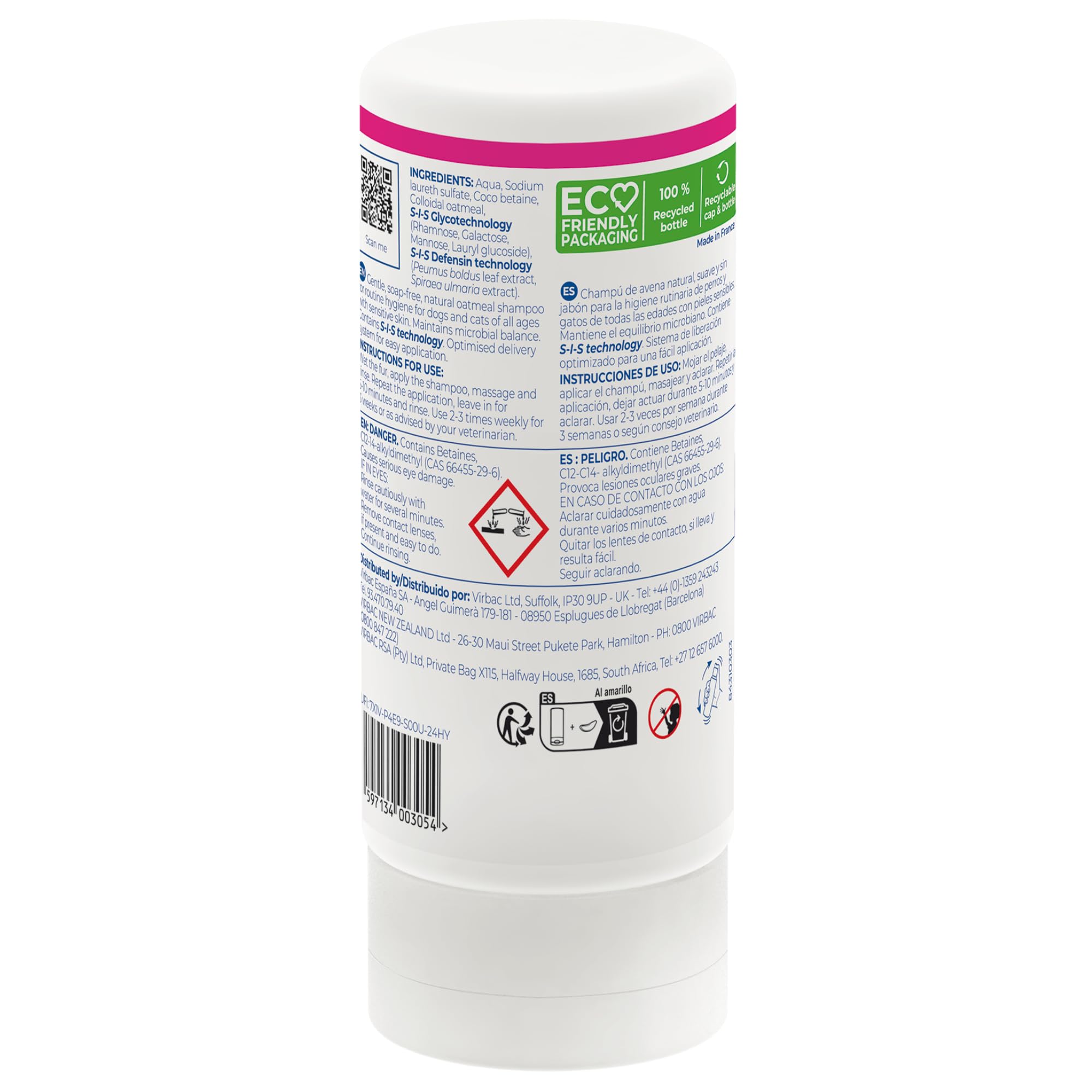 Virbac Allergy Sis Shampoo 250 ml, Weiß