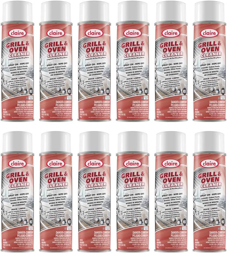 Claire Oven Cleaner, grill, 12 Count Health & Household