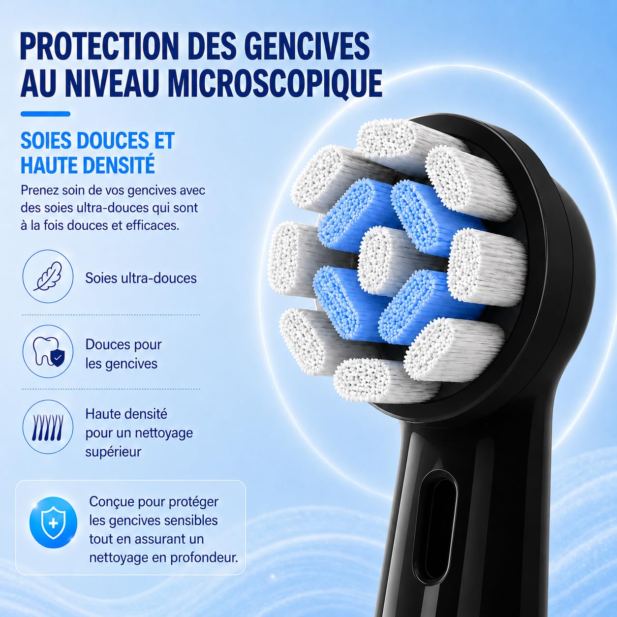 Brossettes de Rechange Compatibles avec Oral B iO, Têtes de Brosse à Dents iO Compatibles Série 2/3/4/5/6/7/8/9/10, Nettoyage Doux des Gencives, 80 Pack