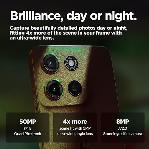 Miniatura 6 de Motorola Moto G15 4G LTE (XT2521-2) 4+128GB Dual Sim GSM desbloqueado Modelo internacional para T-Mobile, Metro PCS, menta, Ultra y telo - (verde)