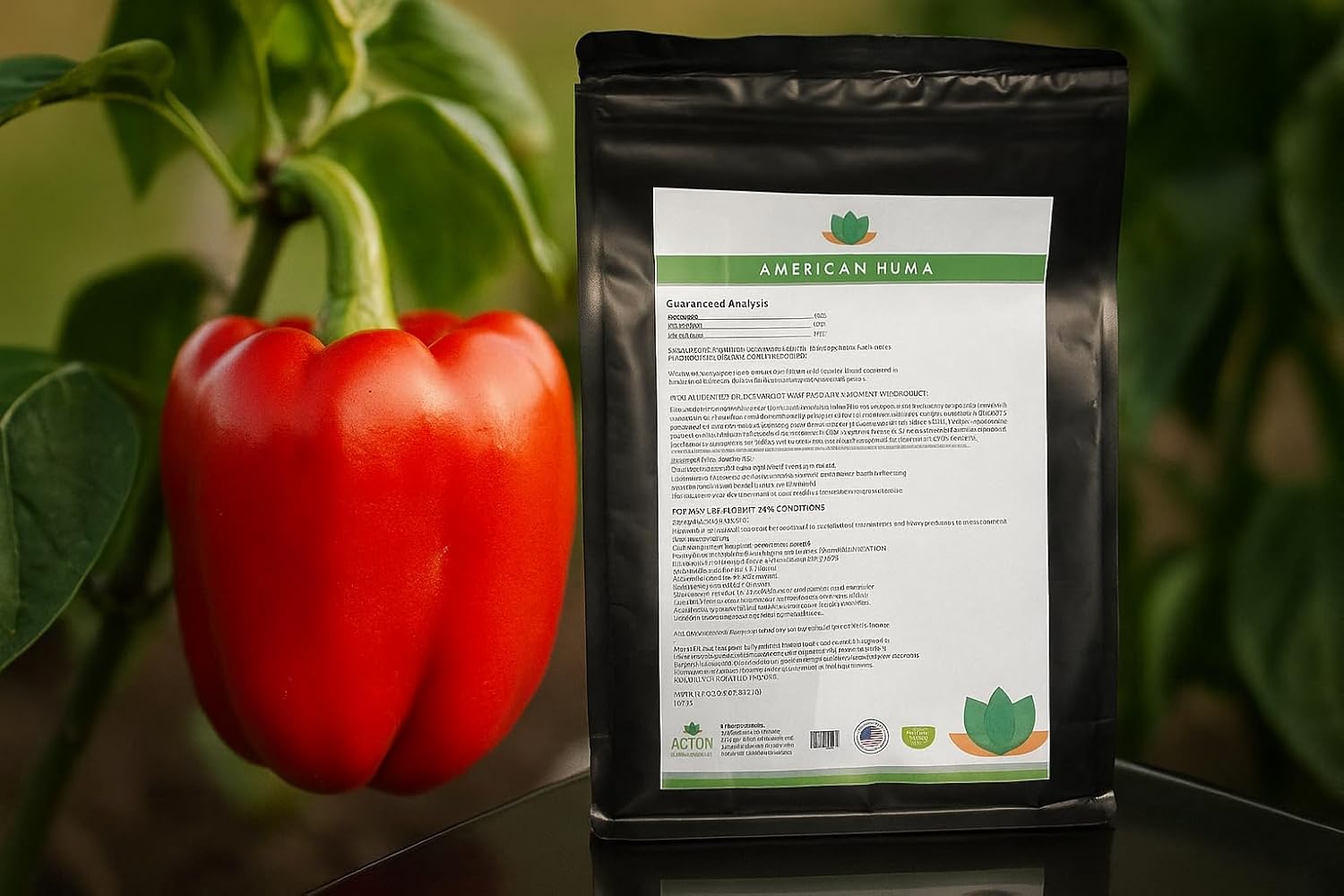 American HUMA 2.2 Pound Soluble Potassium Humate, and Humic Acid Natural Fertilizer Powder - Potassium Humates - Natural Humus