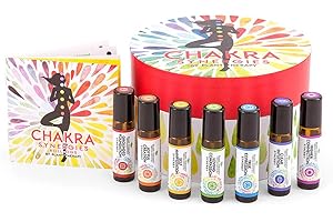 Plant Therapy Premium Chakra Synergy Roll-On Oil Kit
