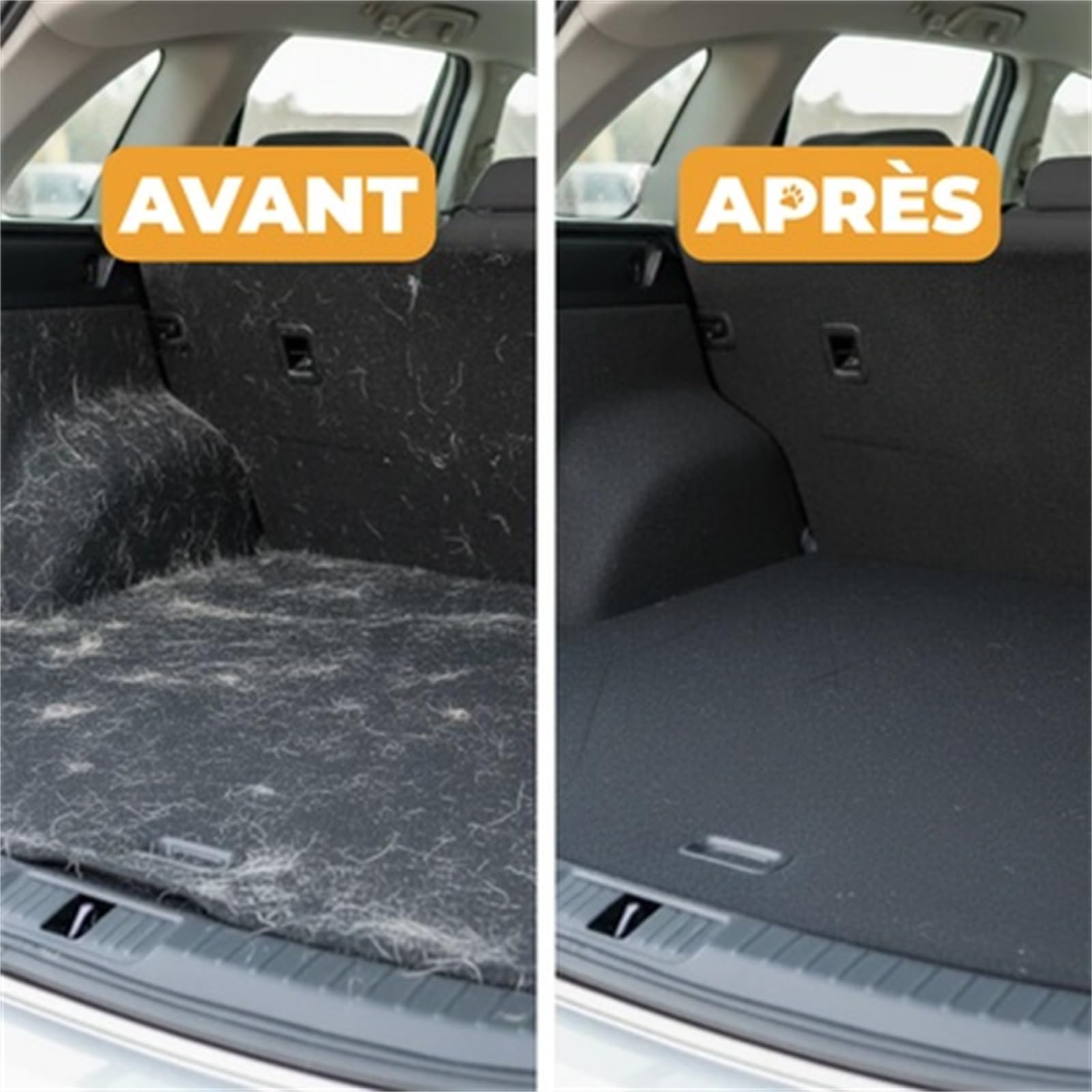 Pawlet Gant Anti-Poils Réutilisable & Écologique Double Face pour toilettage des Animaux, Gants de toilettage pour Nettoyer, peigner et coiffer Les Animaux