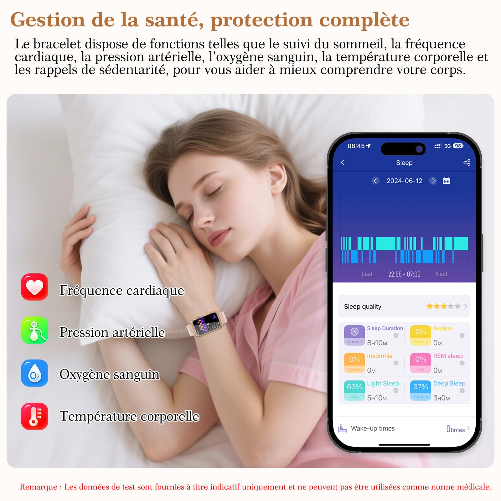 Marsyu Montre Connectée Homme Femme avec ECG/HRV/IMC, Tension Artérielle