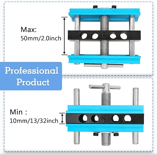 Miniatura 4 de Kingson Plantilla de clavija autocentrante, herramienta de guía de taladro de orificio de clavija de madera con juego de bujes de guía de taladro