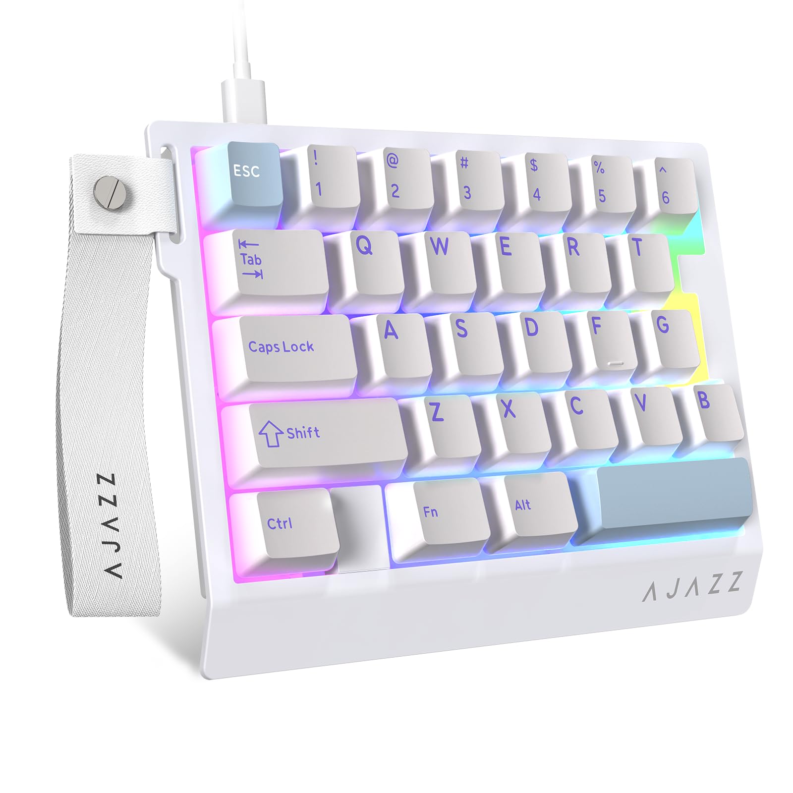Amazon.com: A.JAZZ AK029 Wired One-Handed RGB Gaming Keyboard,29