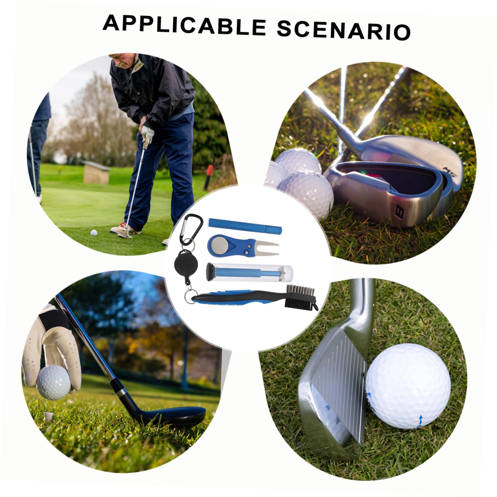 Yardwe Golfreinigung Draht Golf-Tool Rillenreiniger für Golfschlägerbürsten aus golfschläger bürste Golf Reinigungswerkzeug Golf-Reinigungswerkzeuge Reinigungsmittel ABS-Kunststoff