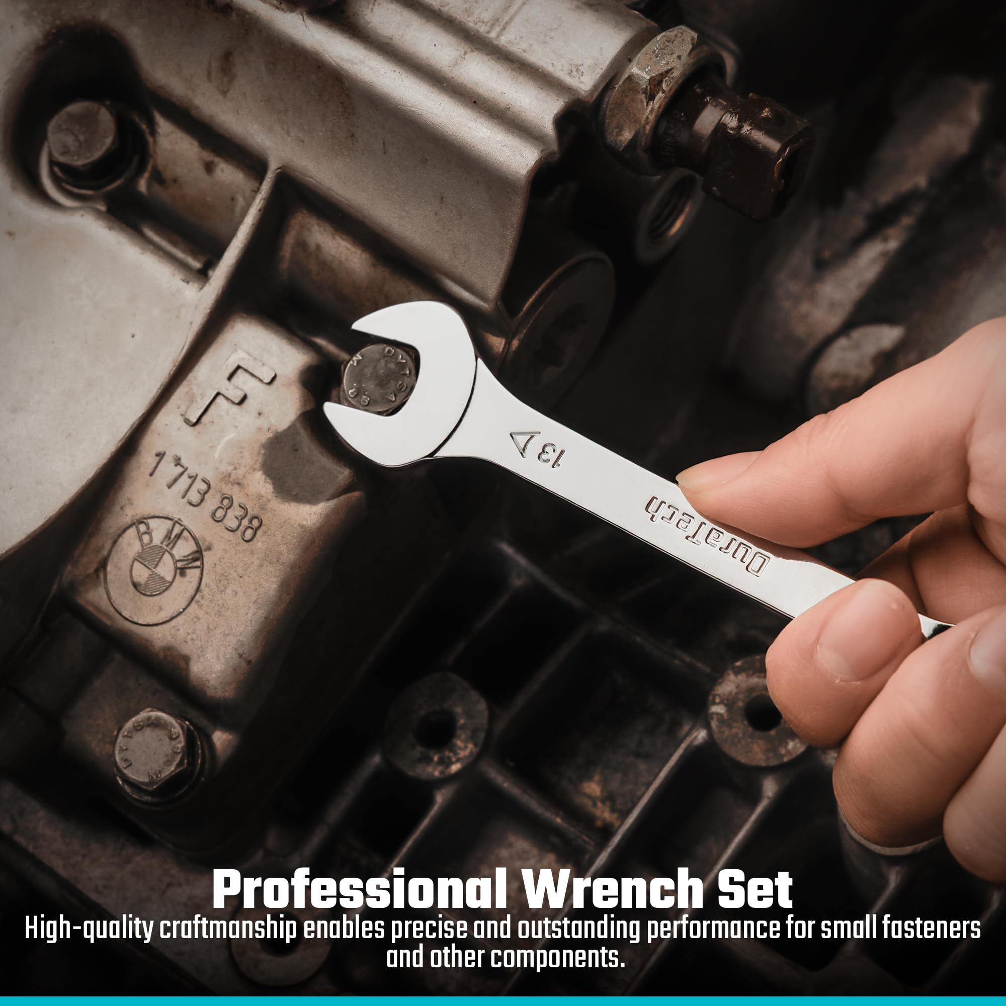 DURATECH Super-Thin Wrench Set - 16 Piece -5