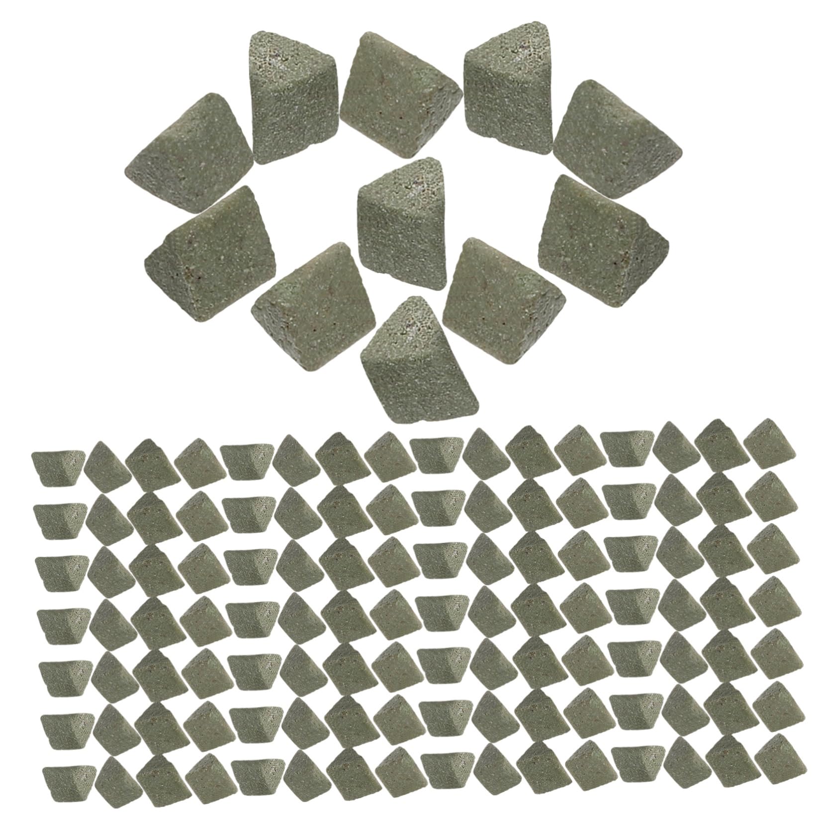 Gatuida 4pezzi Sacchetto Abrasivi Triangolari Per Lucidatura Materiale Per Macchine Di Lucidatura Vibrazione Per Gioielli e Pietre Alta Densità e Resistenza Polishing Dettagliato